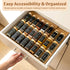 4 3" 12" 24" EDELHAUS Bamboo Spice Drawer Organizer - Expandable Tier Spice Rack (Need Deep Drawer) to Wide, Seasoning