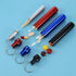 Portable Toothpick Holder 4PCs, Metal Dispenser, Pocket Waterproof Case with Keychain, Travel Purse Ear Wax Removal