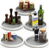 Simple Houseware Lazy Susan Spice Organizer, 5 Pack, White