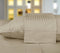 Threadmill Home Linen Luxury King Size Pillow Cases, 100% Natural Cotton 600 Thread Count, 2 Piece Damask Stripe Beige