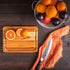 Lipper International 7215 Teak Wood Edge Grain Kitchen Cutting and Serving Board, Small, 12" x 9"