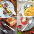 E-far Matte Silverware Set for 4, 20 Pieces Stainless Steel Flatware Set with Square Handle, Dishwasher Safe