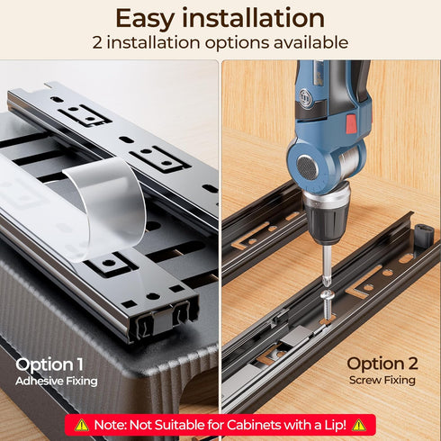 2 Pack 2 Need:12.5'' 11'' 5.5'' Delamu Pull Out Spice Rack Organizer for Cabinet, Tier Slide Out Spice Organization