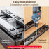 2 Pack 2 Need:12.5'' 11'' 5.5'' Delamu Pull Out Spice Rack Organizer for Cabinet, Tier Slide Out Spice Organization