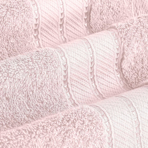 6-Piece 100% Set 600 Modern Threads - Spun Loft Combed Cotton Towel - Bath Towels, Hand Towels, & Washcloths - Super