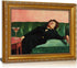 Vintage Gold Framed Bar Wall Art, Victorian Woman and Man on Couch