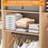 Yieach Dividers,6 Pack Closet Organization,11.1 Inch Adjustable Height Clear Shelf Acrylic Shelf Dividers for Tall
