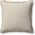 Loloi Dinah Pillow Cover Only, 22X22, Ivory/Earth