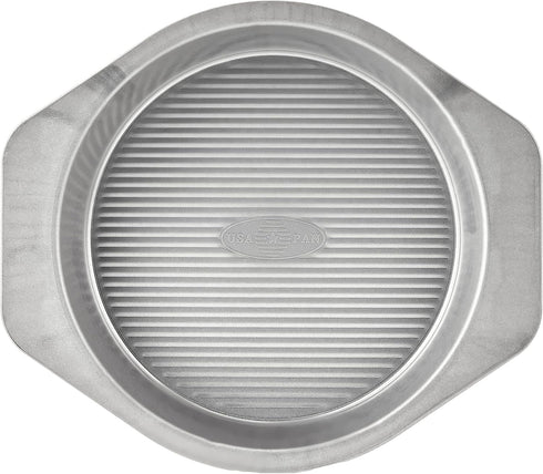 USA Pan 1070LC-3-ABC American Bakeware Classics 9-Inch Round Cake Pan, Aluminized Steel
