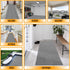 Solid Design Non-Slip Rubberback 2x4 Indoor/Outdoor Area Rug for Entryway, Kitchen, Living Room, Garage, 2' x 4', Gray