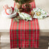 DII Holiday Dining Table Linen Collection - Christmas Table Runner, 14x108, Tartan Holly Plaid, Red & Green