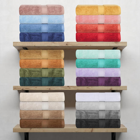 6 Set, 2 2 2 SUPERIOR Egyptian Cotton Pile Piece Towel Includes Bath, Hand, Face Towels/Washcloths, Ultra Soft Luxury