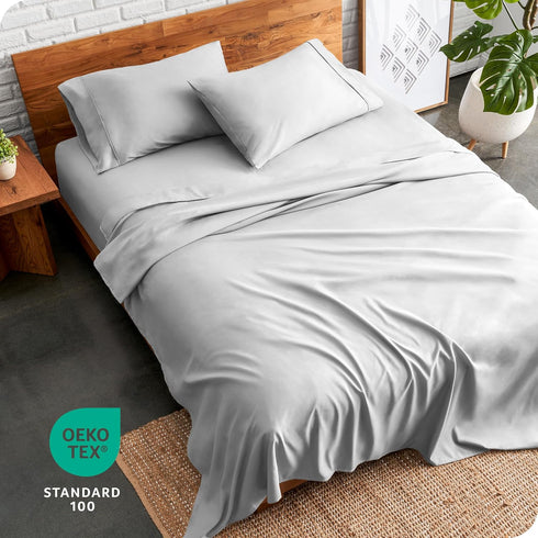 Set 1800 3 Set Bare Home Twin XL Sheet - Ultra-Soft Microfiber Twin Extra Long Bed Sheets - Double Brushed - Deep