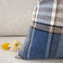 YOUR SMILE Set of 2 Blue/Stripe Cotton Linen Decorative Throw Pillow Cases, 18 x 18 Inch Buffalo Tartan Chequer Plaid