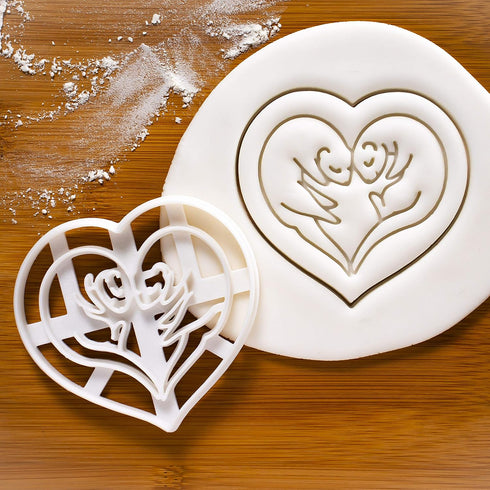 Set of 2 Ferret Cookie Cutters - Designs: Body & Love, 2 Pieces by Bakerlogy