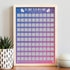 Gift Republic 100 Family Activities Scratch Off Poster, Things to Do with Activity Ideas Wall Art Bucket List