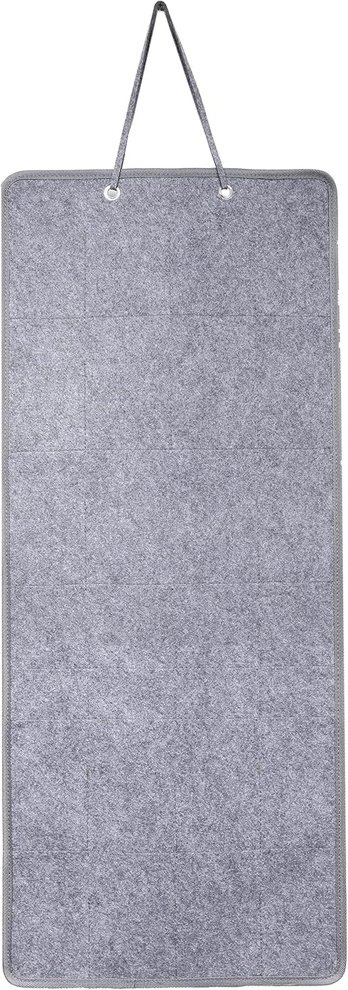RUIZHIXUAN 12 Over The Door Hanging shoe organizers for Pairs, Hanging Shoes Organizer (Grey)