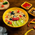 Unbreakable Ramen Bowl Set with Chopsticks and Spoon, 2 Large Japanese Style Melamine Bowls for Pho Soup, Yellow
