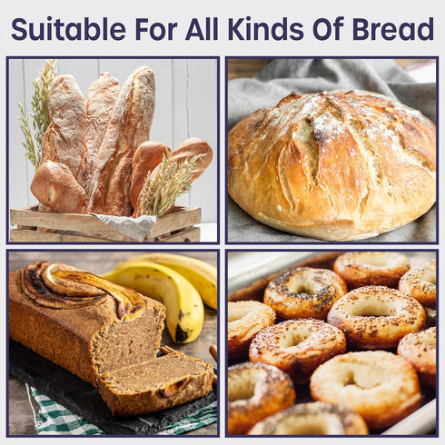 volila 300 Pack Reusable Plastic Bread Bags - Clear Loaf Bags for Homemade Bread - Perfect for Baked Goods Storage