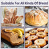 volila 100 Pack Reusable Plastic Bread Bags - Clear Loaf Bags for Homemade Bread - Perfect for Baked Goods Storage