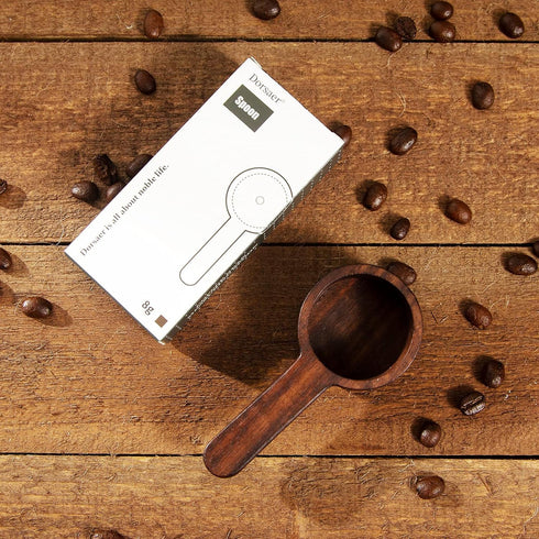 Wood Scoop for Canister - Measuring Spoon for Coffee Beans, Ground Coffee, Protein Powder, Spices, Tea, Bath Salt