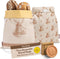 Trs Fresh Beeswax Bread Bag for Sourdough (2 Pack) - Reusable Waxed Bread Bags