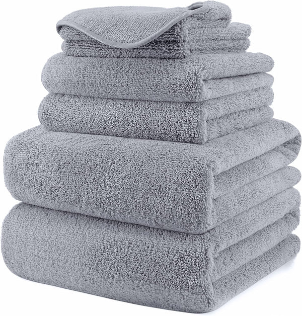 POLYTE Oversize, 60 x 30 in., Quick Dry Lint Free Microfiber Bath