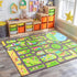 Sorbus Car Mat - City Road Washable Rug for Kids, Car Carpet,