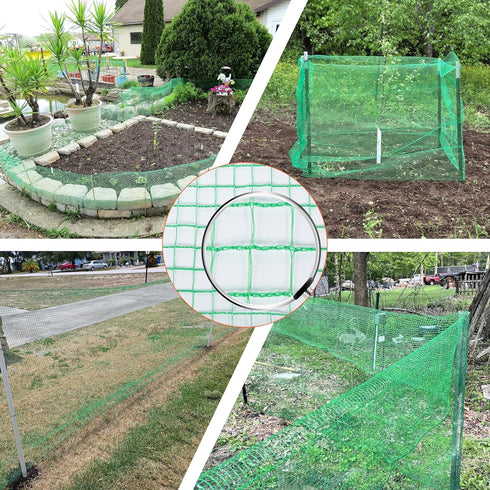 5'x100' Temporary Fence, Garden Fencing Plastic Mesh Fence, Safety Fence, Snow Fence, Construction Fence, Animal