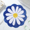 Cute Bath Mat, Pink Flower Rug, Water Absorption Non-Slip Mat, Soft Machine Wash Rug for Bedroom Kitchen Bathroom