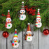 Honoson 5 7 Pieces Colors Changing Glowing Snowmen Light Christmas Snowman Light Changing LED Night Light Table