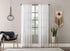 Clean Window Textured Slub Stripe Anti-Dust Allergy/Pet Friendly Sheer Curtain Panel, White, 52" W x 84" L