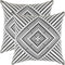 TreeWool Kaleidoscope Accent 16x16 Set of 2 Decorative Throw Pillow Covers, 100% Cotton for Sofa Living Room Couch