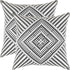 TreeWool Kaleidoscope Accent 16x16 Set of 2 Decorative Throw Pillow Covers, 100% Cotton for Sofa Living Room Couch