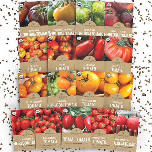 Organic Tomato Ultimate Seed Variety Pack - 17 Individual Packs - 2026