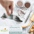Spring Chef Stainless Steel Magnetic Measuring Spoons Set of 8 with Leveler, Nesting Metal Teaspoon & Tablespoon Measuring Spoons, Kitchen Gadgets for Baking & Cooking, Fits in Spice Jars - Mint