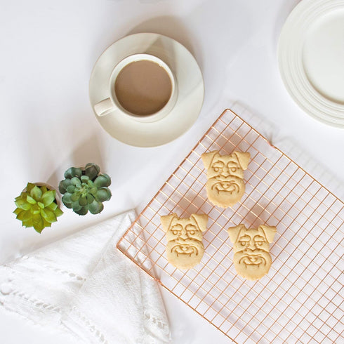 Set of 2 Mini Schnauzer Cookie Cutters (Body & Face Designs), 2 Pieces - Bakerlogy