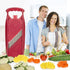 BORNER Wave Waffle PowerLine Vegetable Grater, Quality Made in Germany, Color: Red