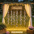 300 JMEXSUSS LED Remote Control Curtain Lights, Plug in Fairy Curtain Lights Outdoor, Window Wall Hanging String Lights