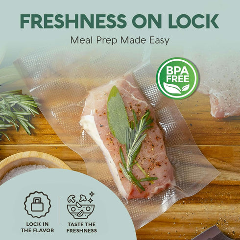 Avid Armor Vacuum Sealer Bags, Non-BPA Freezer Bags for Food Storage, Freezing, and Sous Vide Cooking, 150 Bags Combo