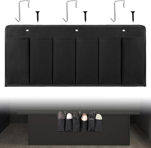 RVZONE RV Shoe Pockets 6 Large Pockets Heavy Hanging Bedside Storage Organizer