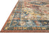 Loloi Skye Collection Accent Rug, SKY-11 Rust/Blue, 2'-0" x 5'-0"