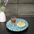 CLAYNIX Lazy Susan for Table, Mother of Pearl Turntable Organizer, Wood Round Spinning Tray for Kitchen