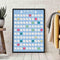 100 Yoga Poses Bucket List Scratch Poster