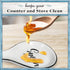 Home Acre Designs Spoon Rest for Kitchen Counter, White Ceramic Spoon Holder for Cooking & Counter Protection