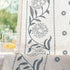 jinchan 54 Inch 2 Winslow Linen Curtains Length Small Window Curtains Embroidered Bordered Floral Drapes Light