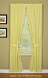 Today's Curtain Orleans Scallop Curtain, Buttercup 45" Panel Pair, 4-Piece Set, 60" W x 45" L