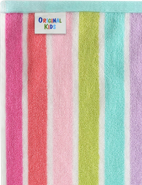 ORIGINAL KIDS 100% 30x60- Hooded Bath Towel Wrap - Cotton Terry Large Oversized Hooded Kids Towel - Toddler Shower Pool