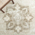 3' (TSN102W) SAFAVIEH Washable Rug Tucson Collection - Square, Sage & Ivory, Slip Resistant & Easy to Clean, Ideal