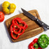 Acacia Wood Cutting Board, Small 8" x 6" x 5/8" with Juice Groove for Kitchen Use